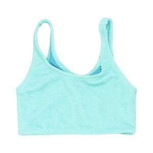 Beach Lingo Girls Texture Aqua Bralette Bikini Swim Bathing Top Size 12 NWOT